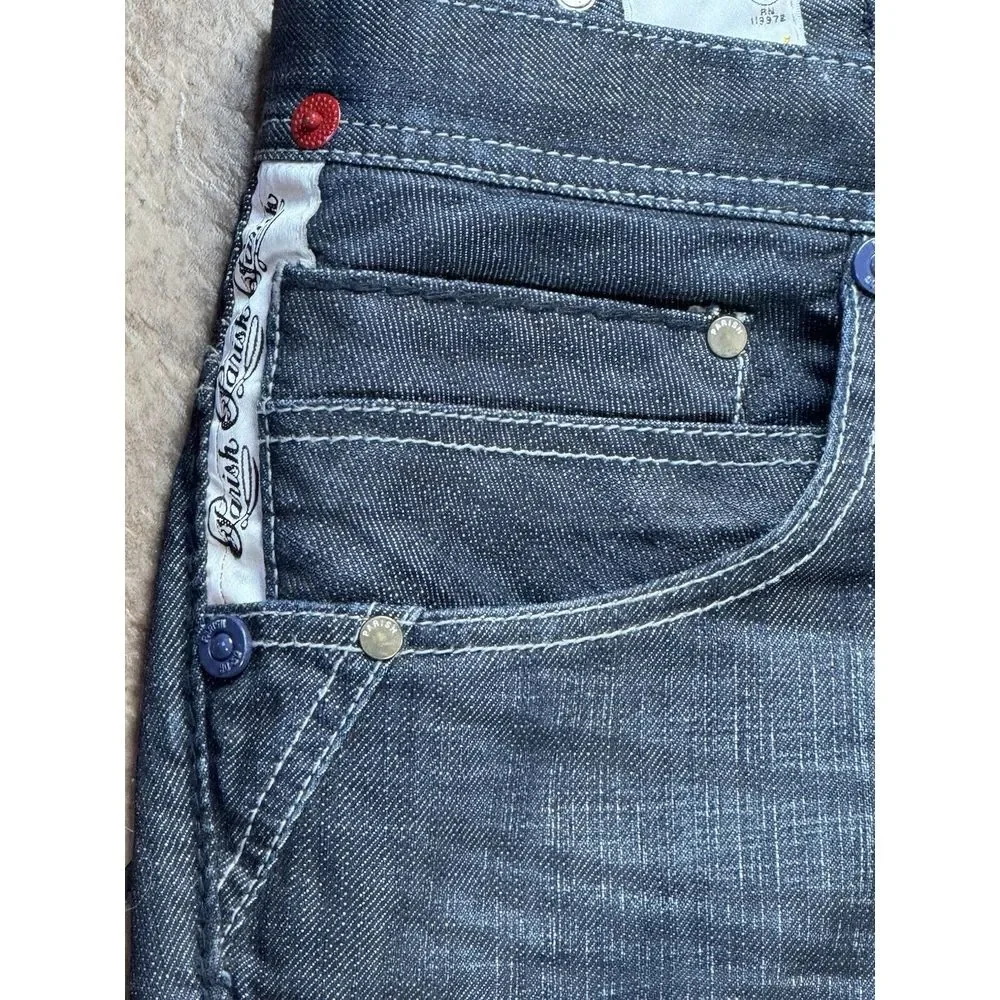 Vintage Y2K Parish Nation‎ Selvedge Baggy Loose Jeans Mens 38x32 Hip Hop 90s